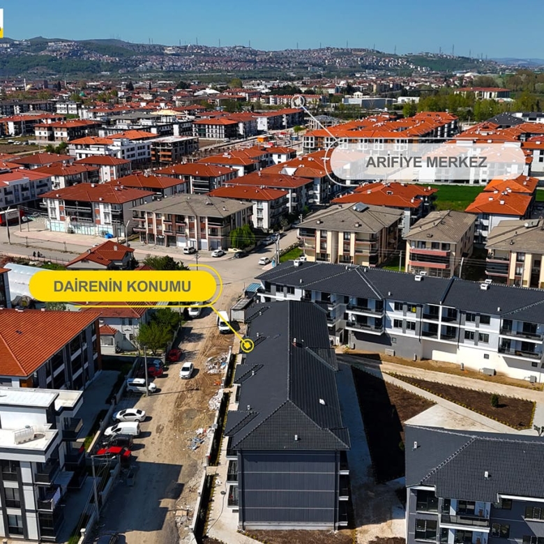 ARİFİYE NEVİYE MAHALLESİNDE 3+1 SIFIR 115m² SATILIK DAİRE
