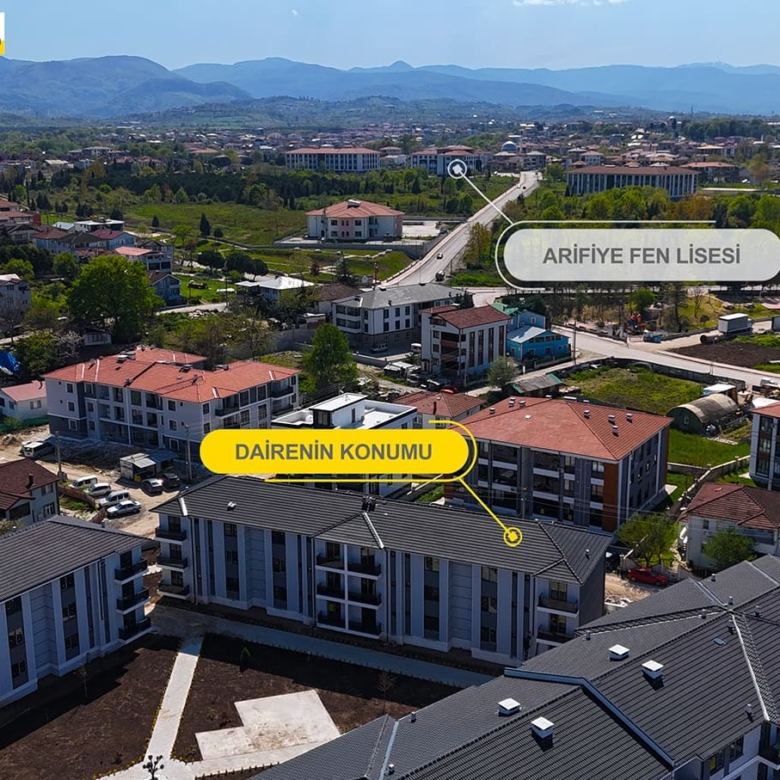 ARİFİYE NEVİYE MAHALLESİNDE 3+1 SIFIR 115m² SATILIK DAİRE