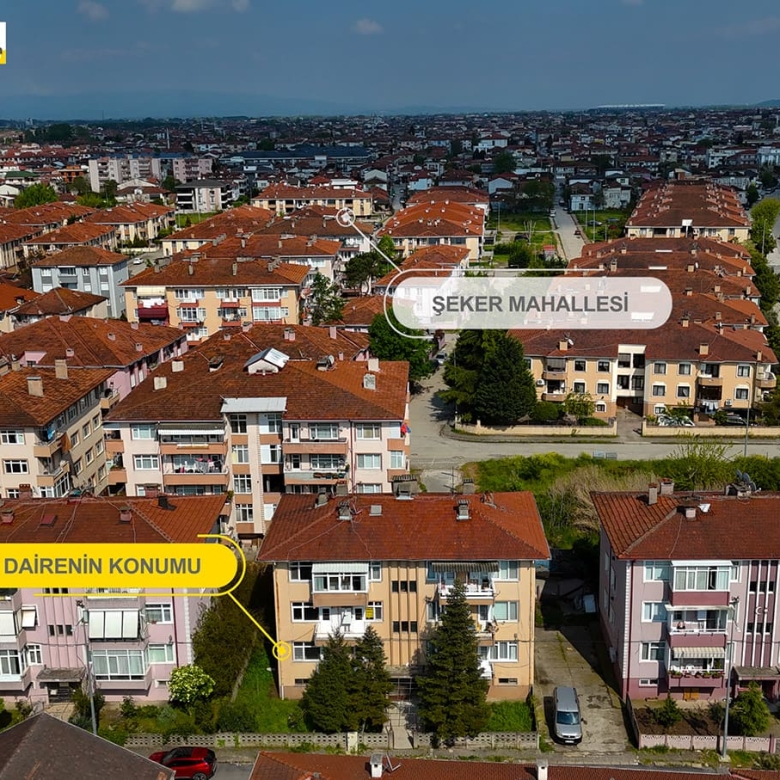 ADAPAZARI ŞEKER MAHALLESİNDE ÇARŞI MERKEZE YAKIN KİRALIK 3+1 DAİRE