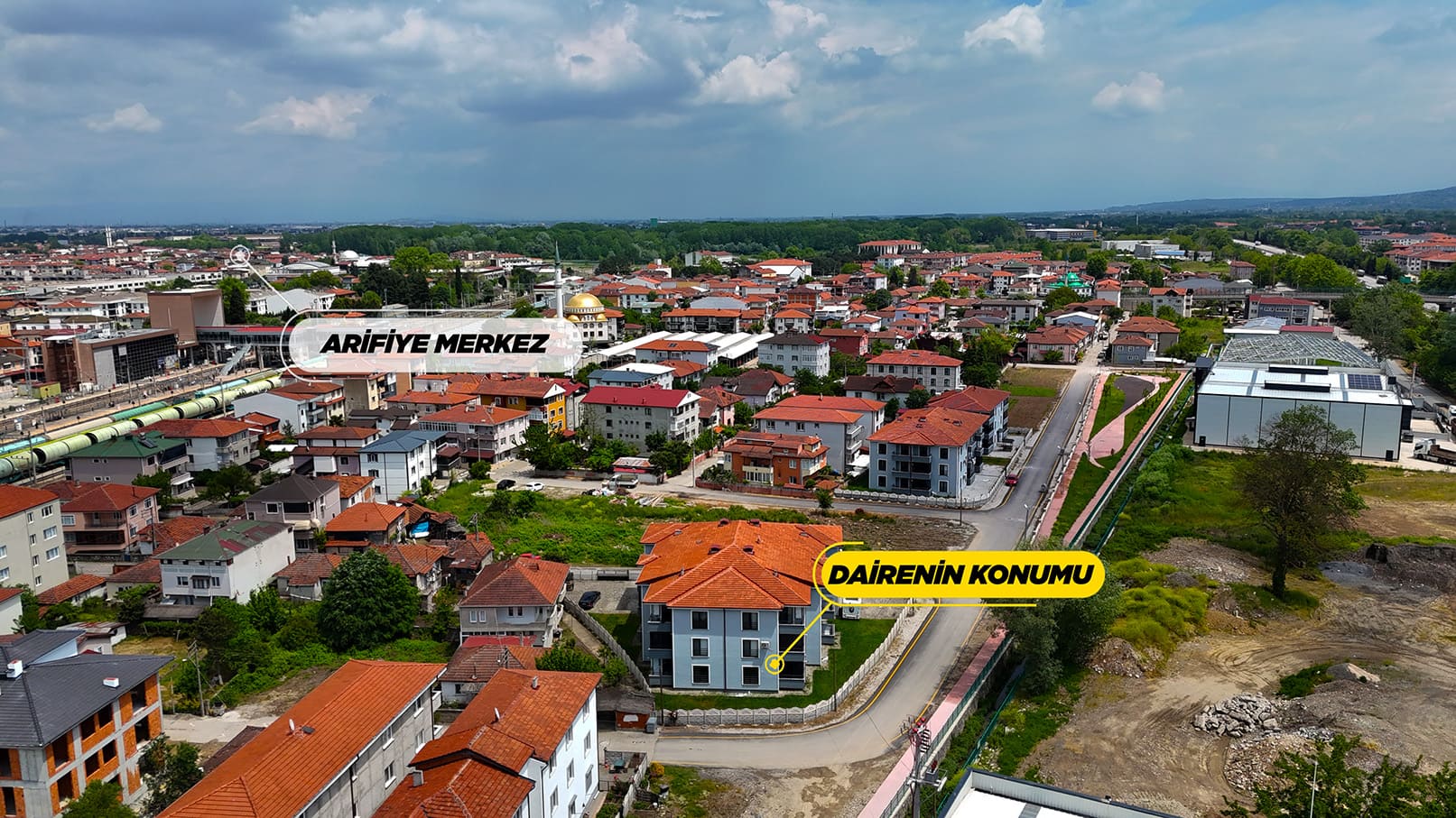 ARİFİYE FATİH MAHALLESİNDE EBEVEYN BANYOLU 3+1 SATILIK DAİRE