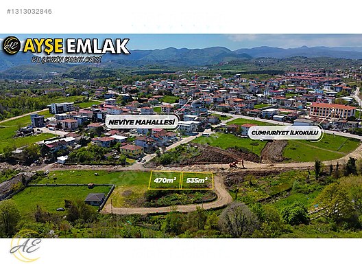 ARİFİYE NEVİYE MAHALLESİNDE 1005M² İMARLI SATILIK ARSA