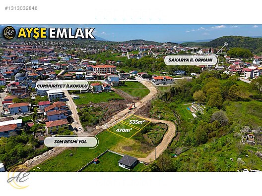 ARİFİYE NEVİYE MAHALLESİNDE 1005M² İMARLI SATILIK ARSA