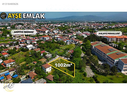 ARİFİYE CUMHURİYET MAHALLESİNDE 1000M² SATILIK ARSA