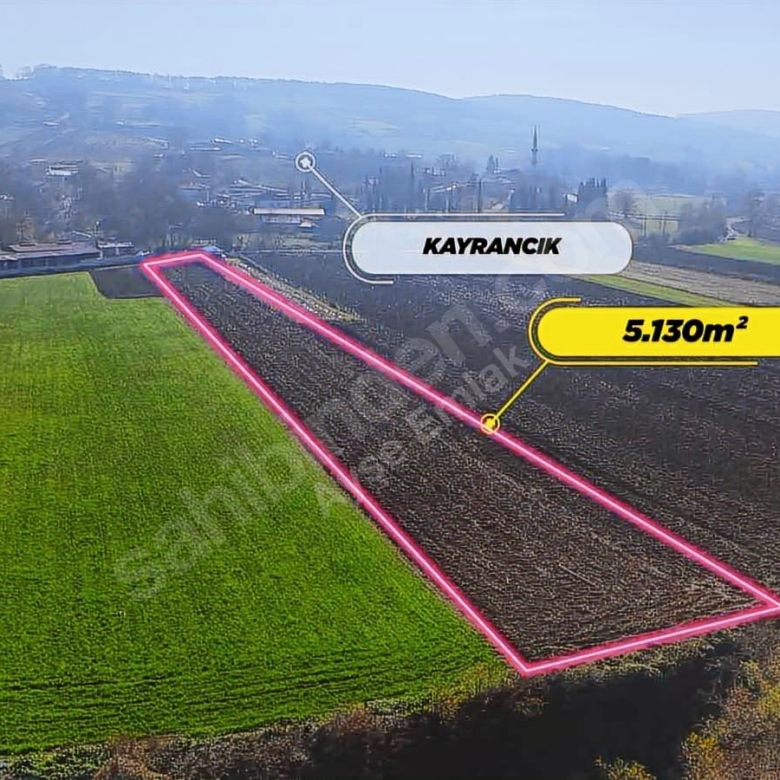 ADAPAZARI KAYRANCIK’DA 5130M² SATILIK TARLA