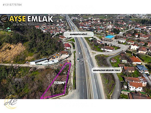 ARİFİYE ADLİYE’DE 1138M² SATILIK ARSA