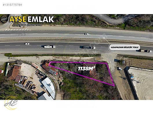 ARİFİYE ADLİYE’DE 1138M² SATILIK ARSA